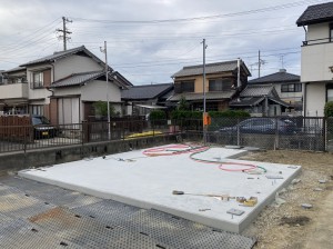 コンテナハウス美容室　あま市　愛知県　基礎工事